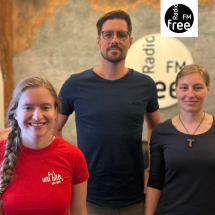 Helena Näbauer, Katarina Acker und Michael Müller bei Radio free FM