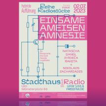 Einsame Ameisen Amnesie 02.07.2023 im Stadthaus - Artwork by Martin Dziallas/ghostwork.de